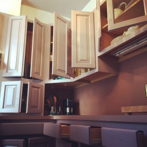 mauve cabinets